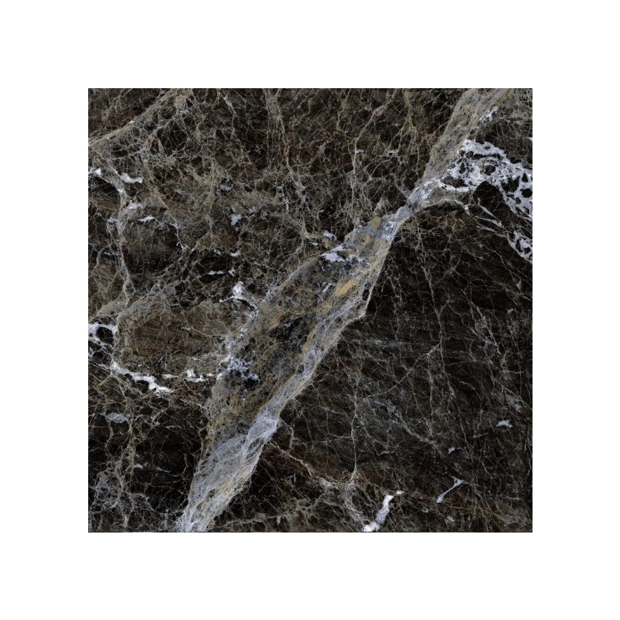 Керамогранит Gresse Simbel carbon Мрамор черно белый матовый GRS05-03M 600*600*10мм 60х60 см