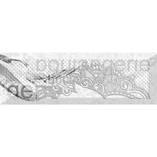 Плитка настенная Absolut Keramika Monocolor Decor Tea Porcelain 01 глянцевая серая AK1016 30х10 см