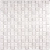 Мозаика Bonaparte Стеклянная с камнем Iceberg 20х20 глянцевая белая 30х30 см