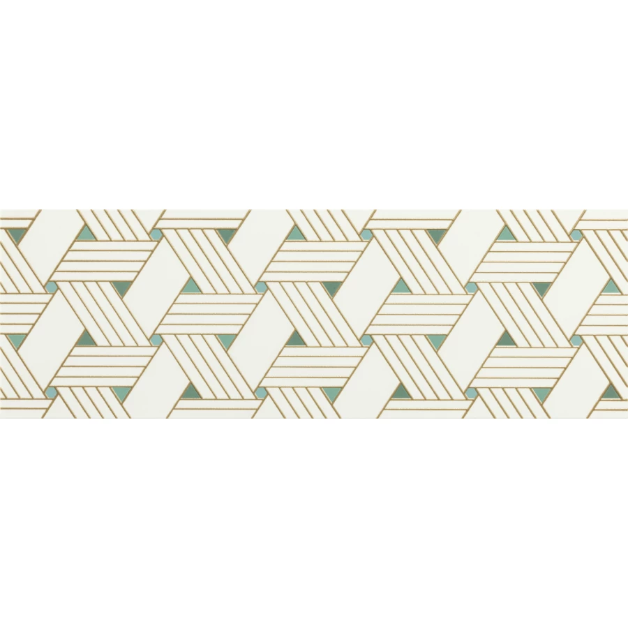 Вставка Coliseumgres Лайфстайл Уайт твист коричневый 25х75 см