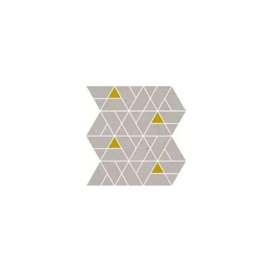 Керамогранит Italon Avantgarde Авангард Мозаика Сильвер Люксор матовая серая 620110000240 30,9х30,7 см