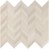 Керамогранит Mutina Мевс Фог Чеврон / Mews Fog Chevron матовый бежевый BOM62 19,6х5,5 см