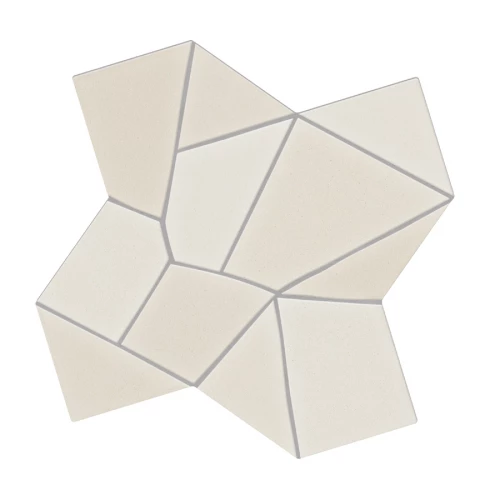 Керамогранит WOW Тренкадис Гауди Артиc / Trencadis Gaudi Artic матовый белый 137503 25,5х25,5 см