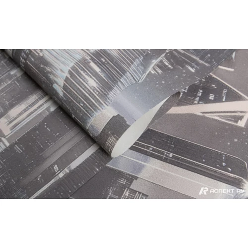 Обои флизелиновые Аспект Сингапур серые 70618-42 1,06х10,05 м