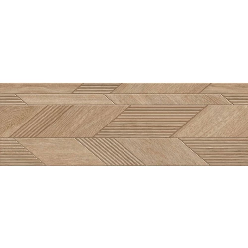 Плитка Saloni Venatto Graphic Oak матовая коричневая 90x30 см