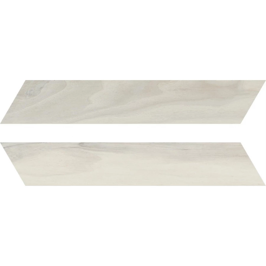 Керамогранит Rondine Woodie White Chevron матовый белый J86594 40,7х7,5 см