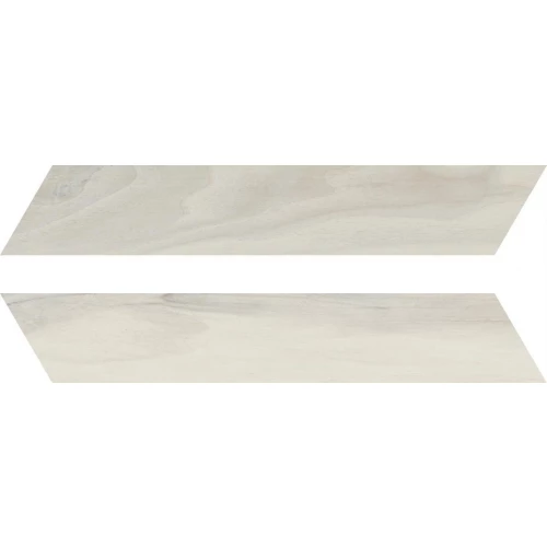 Керамогранит Rondine Woodie White Chevron матовый белый J86594 40,7х7,5 см
