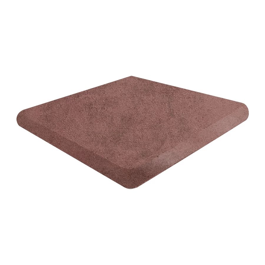 Клинкерная плитка Gres de Aragon Capri Esquina Redonda Rojo матовая коричневая 905655 33х33 см