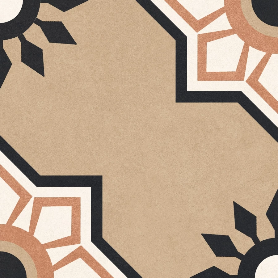 Керамогранит Motto Levels Pearl Decor 1018 матовый бежевый N100085 20x20 см