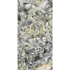 Керамогранит Ariostea Ultra Marmi Luxury White Lucidato Shiny 6 мм глянцевый серо-зеленый UM6L300675 300х150 см