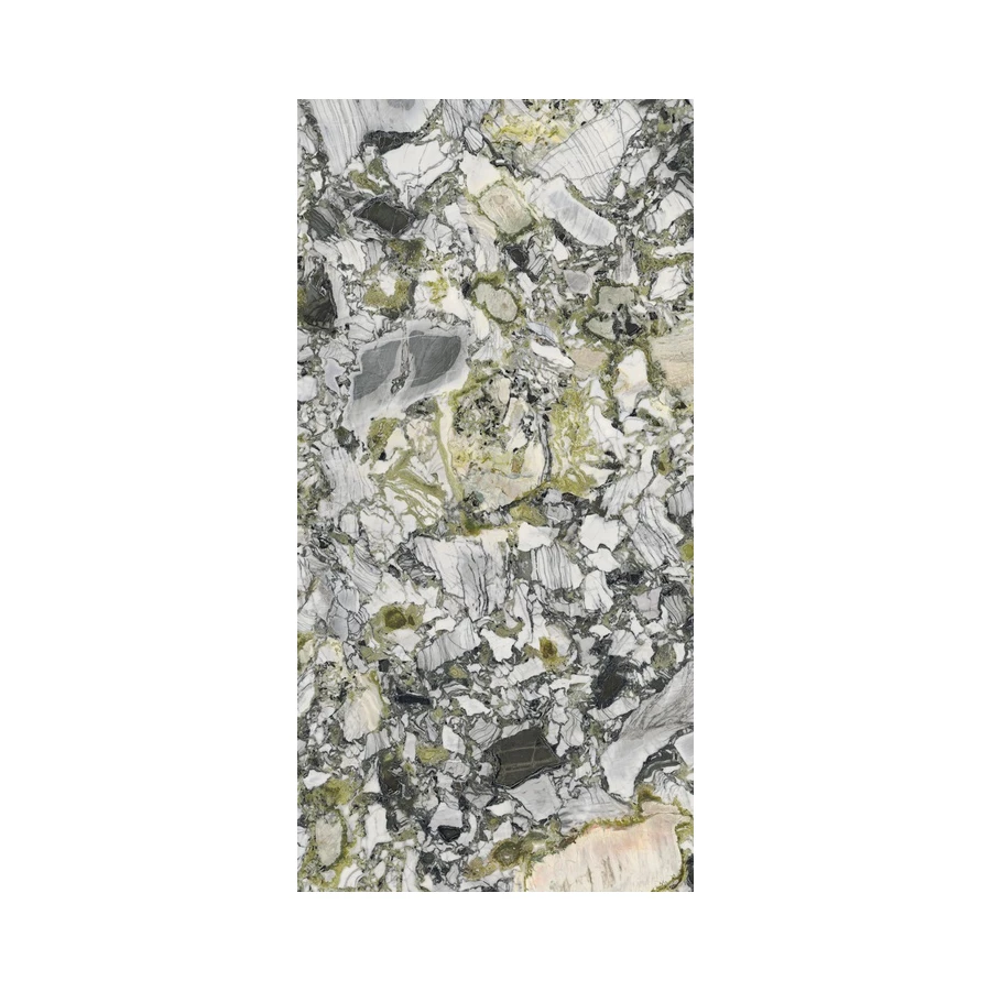 Керамогранит Ariostea Ultra Marmi Luxury White Lucidato Shiny 6 мм глянцевый серо-зеленый UM6L300675 300х150 см