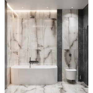 Керамогранит Arcadia Ceramica Onyx Silk Full Polished светло-серый FP1037-A 120х60 см