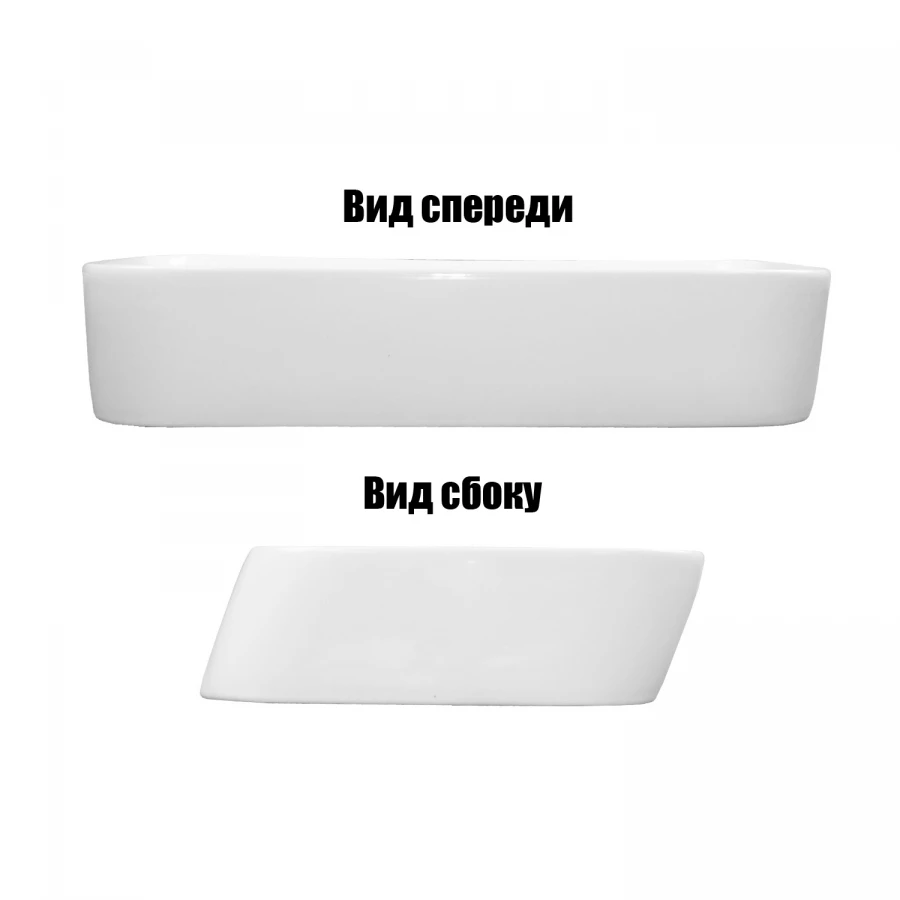 Раковина-чаша Azario накладная овальная белый глянец AZ-2243-B 60х39х12 см