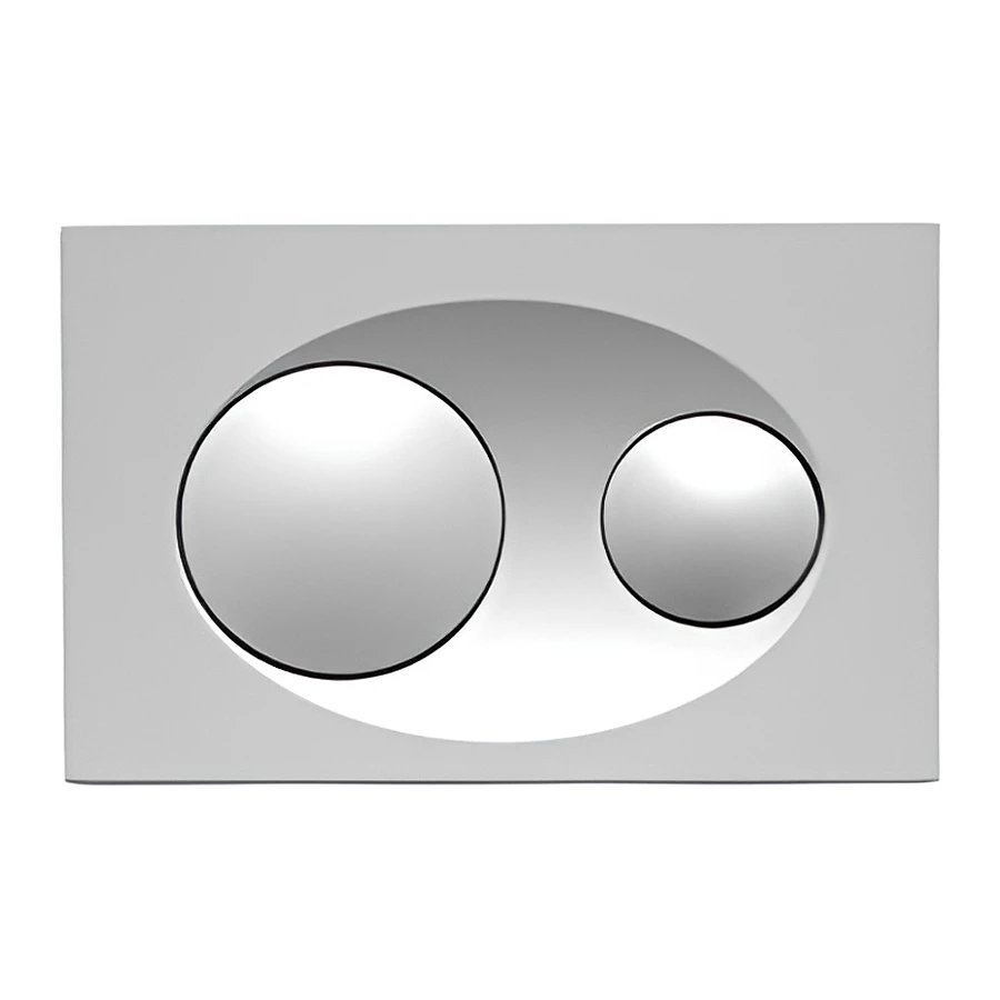 Клавиша смыва для унитаза Bocchi Savio с антибактериальным металлическим покрытием хром матовый 8200-0010