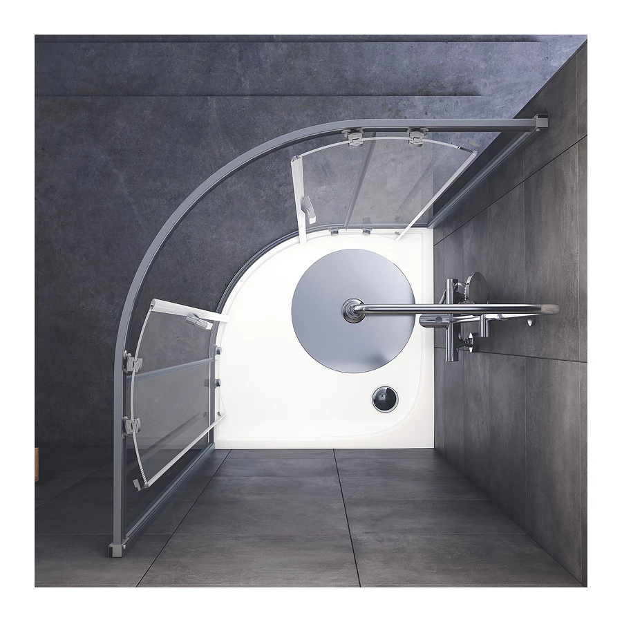 Душевой уголок Am Pm Gem без поддона W90G-401-100WT 100х100 см