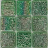 Мозаика стеклянная Trend Shining 704 2x2 на пленке 062 глянцевая зеленая 704* 31,6х31,6 см