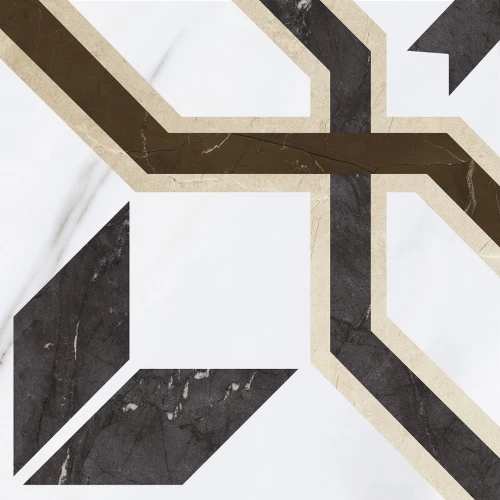 Декор Grasaro Monumento белый серый G-370/G/d02 40*40 см