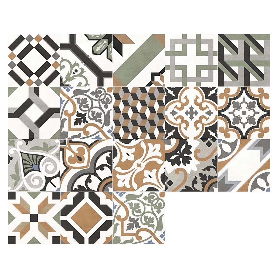 Керамогранит New Trend Design Art Mix 1 матовый многоцветный GP2020DMX31 20х20 см