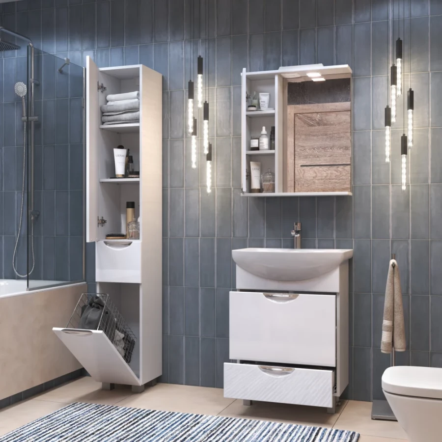 Зеркало шкаф Vigo Callao 600 навесной с зеркалом левый z.CAL.60.L 60x70 см