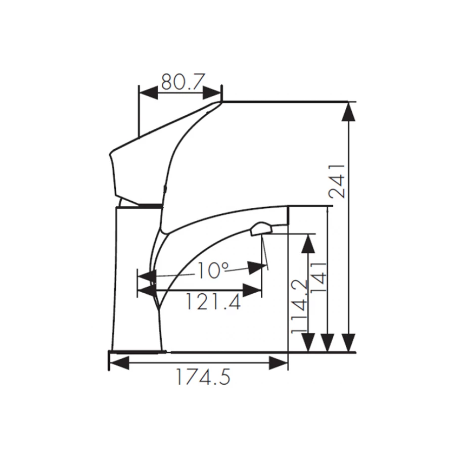 Смеситель для раковины Kaiser Calla 71011 хром