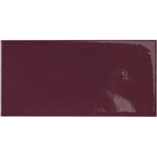 Плитка керамическая Equipe Вилледж Аубергине / Village Aubergine глянцевая бордовая 25628 13,2х6,5 см