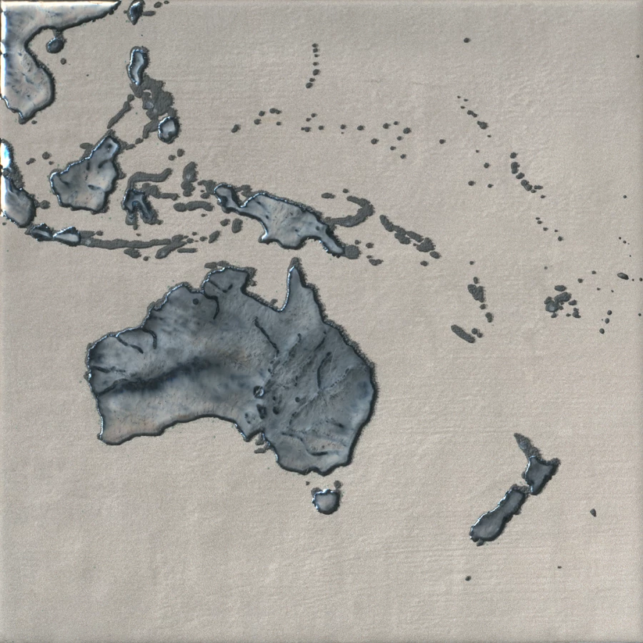 Панно Kerama Marazzi Вокруг Света 8 частей 20х20 полуматовое серо-бежевое OS/A249/8x/5285 80x40 см