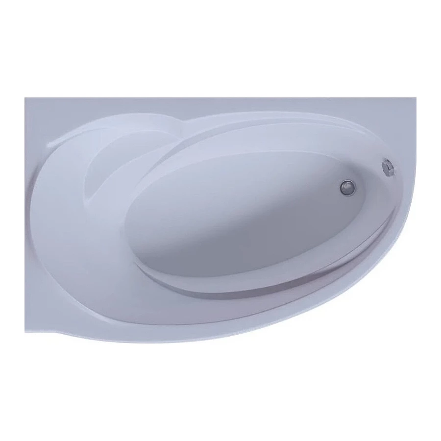Акриловая ванна Aquatek Бетта левая без гидромассажа с фронтальным экраном BET150-0000067 150х95 см