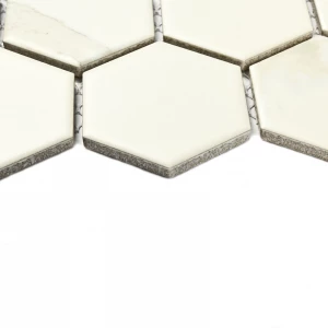 Мозаика Bonaparte Керамическая мозаика Carrara comb 59х51 матовая бело-серая 27,9х26,8 см