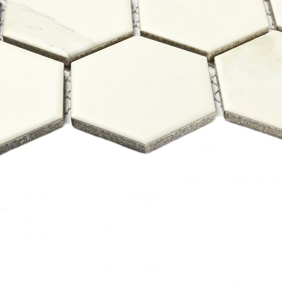 Мозаика Bonaparte Керамическая мозаика Carrara comb 59х51 матовая бело-серая 27,9х26,8 см