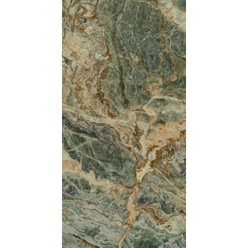 Панно Kerama Marazzi Риальто Нобиле 1 лаппатированное обрезное зелёное SG593522RA/D 238,5x119,5 см