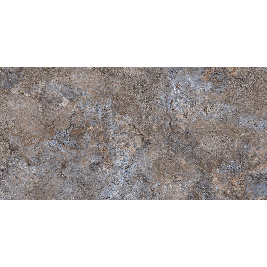 Керамогранит ALMA Ceramica Indastrio sugar-эффект коричневый GFU60120IND40R 120х60 см