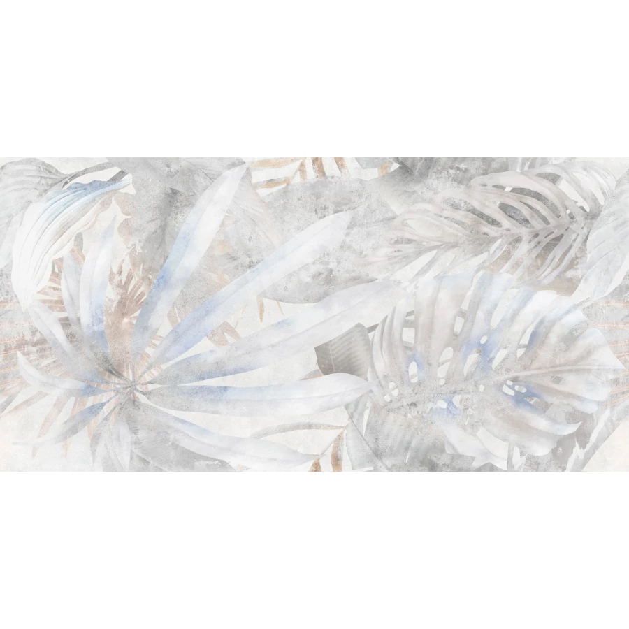 Керамогранит Delacora Bahamas Floristry Light матовый граниль светло-серый D120241G 120х60 см