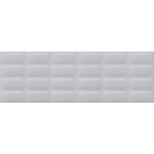 Плитка настенная Meissen Keramik Vivid Colours (структура) серый 25х75 см