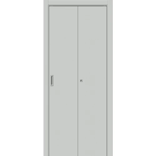 Межкомнатная дверь Bravo Браво-0.П 200x40 экошпон Bravo A полотно глухое цвет Grey Silk