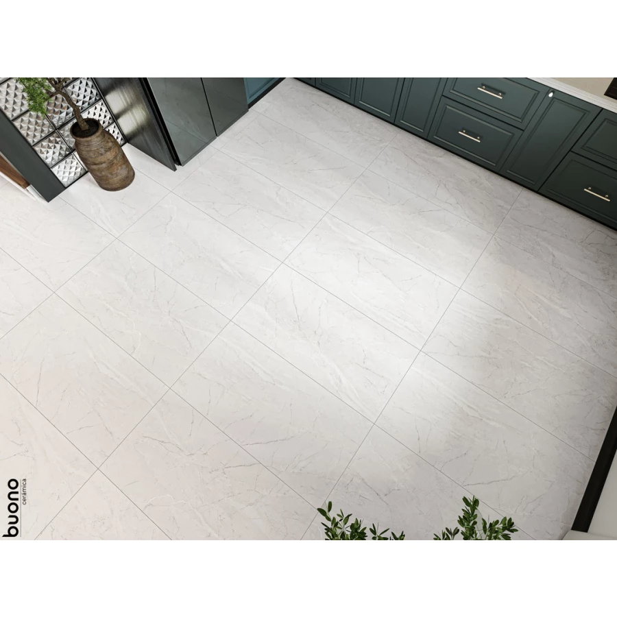 Керамогранит Buono Stones Pietra Bianco Carving белый S4433C 120х60 см