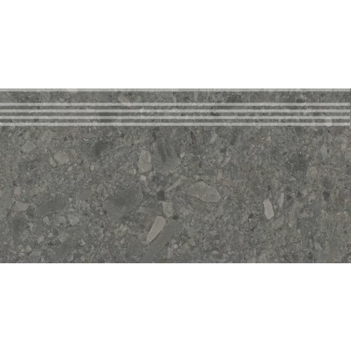 Ступень из керамогранита Kerama Marazzi Чеппо ди Гре матовая серая DD606220R\GR 60х30 см
