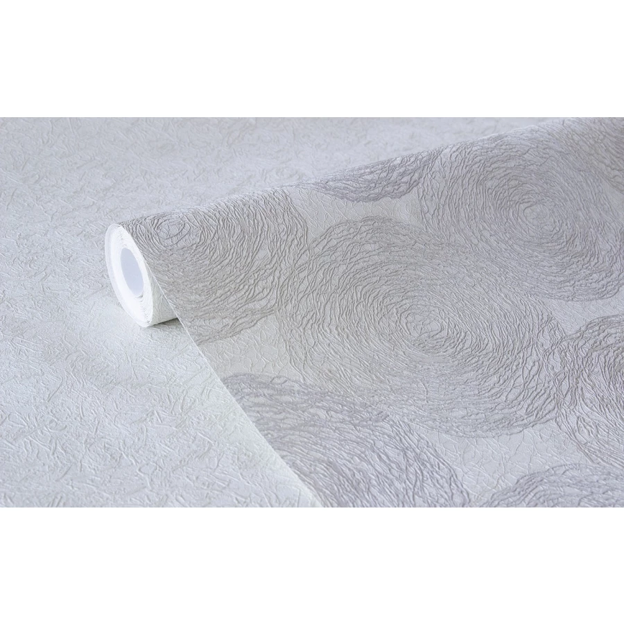 Обои флизелиновые Аспект Эмма белые 70398-12 1,06х10,05 м