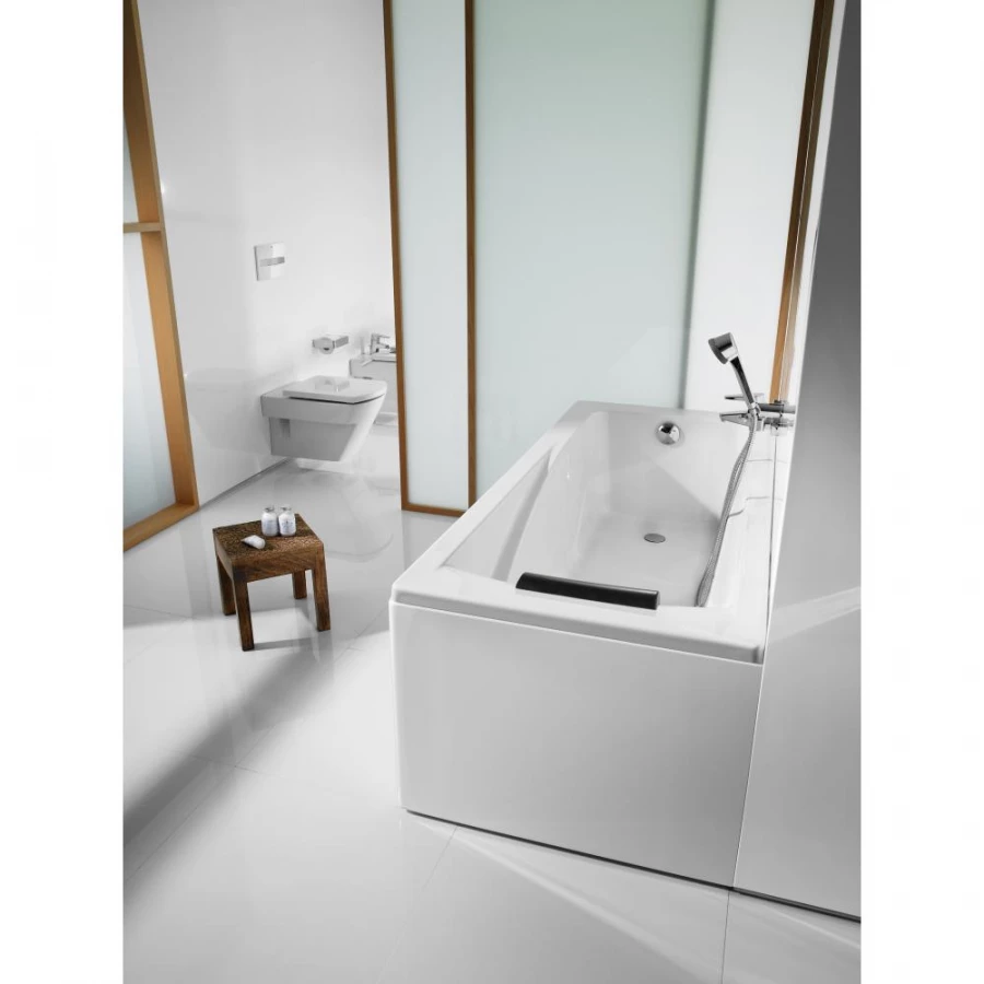 Акриловая ванна Roca Hall прямоугольная белая ZRU9302768 170х75 см