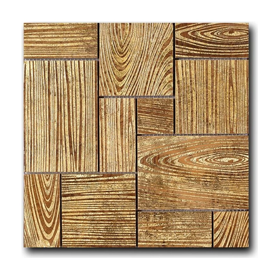 Мозаика из натурального камня Art&Natura Stonewood глянцевая бежевая heiberg 30х30 см