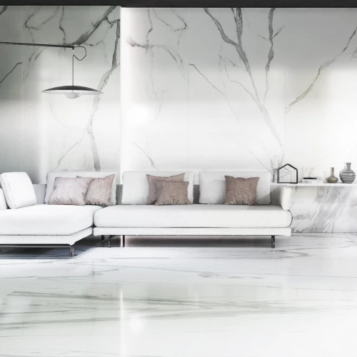 Керамогранит Neodom Titanium Statuario Amaze Polished белый N80002 280х120 см