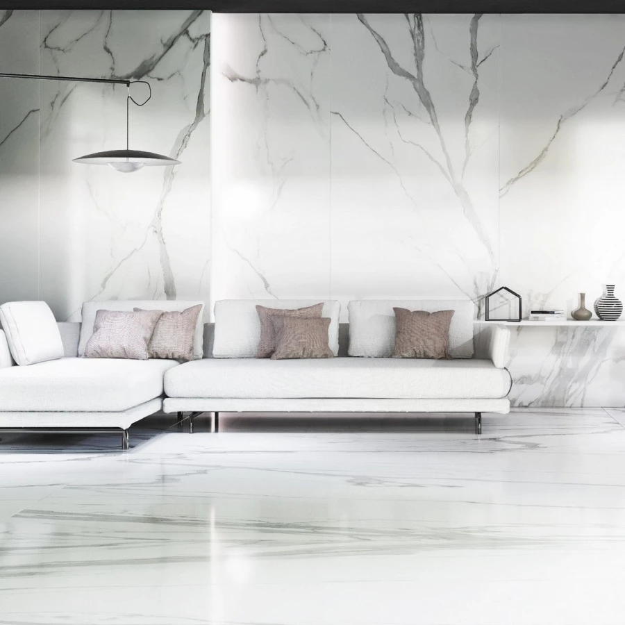 Керамогранит Neodom Titanium Statuario Amaze Polished белый N80002 280х120 см