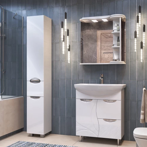 Зеркало шкаф Vigo Callao 700 навесной с поворотной полкой zsh.CAL.70.El 70.6x70.2 см