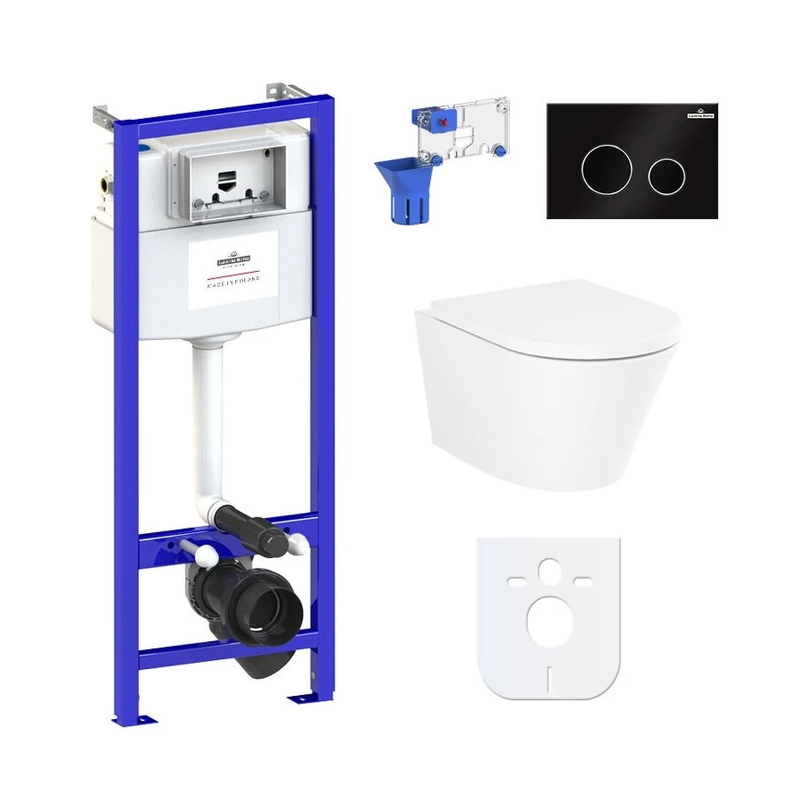 Унитаз Lavinia Boho Relfix Biore Rimless 87040104 (комплект 7 в 10)