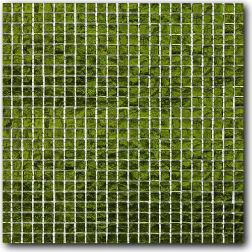 Стеклянная мозаика Art&Natura Murano Specchio 14 10x10 глянцевая зеленая MS14-10x10 30х30 см