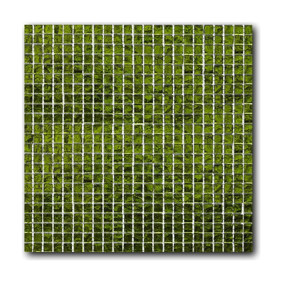 Стеклянная мозаика Art&Natura Murano Specchio 14 10x10 глянцевая зеленая MS14-10x10 30х30 см