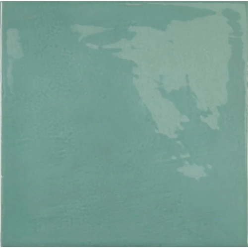 Плитка керамическая Equipe Вилледж Теал / Village Teal глянцевая бирюзовая 25590 13,2х13,2 см