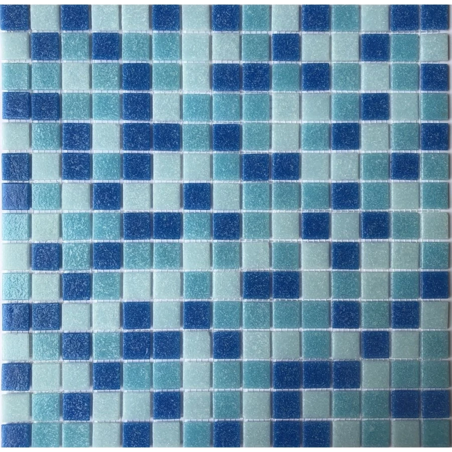 Мозаика из стекла Pixel mosaic Прессованное стекло чип 20x20 мм бумага Pix 105 31,6х31,6 см