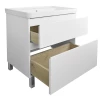 Комплект тумба Azario Мила 70h напольная с раковиной Monte 70 белая CS00085831 70х48х85 см