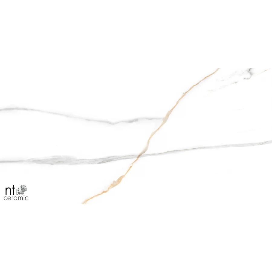 Керамогранит NT Ceramic Marmo Maritaca Statuario Ultra White Полированный NTT99513M 120х60 см