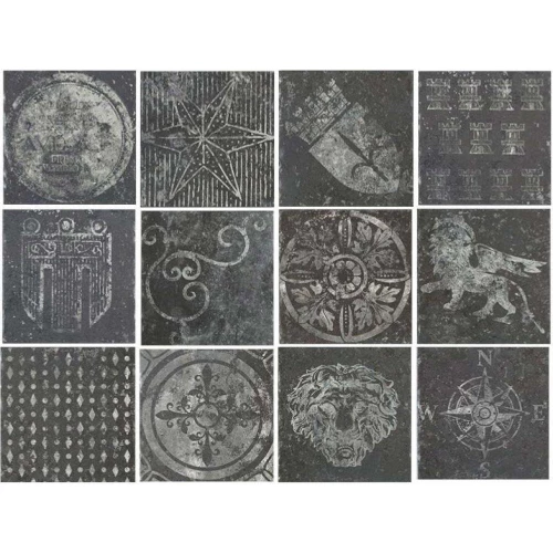 Керамогранит Cir Molo Audace Mix Nero матовый серый 1068096 20х20 см